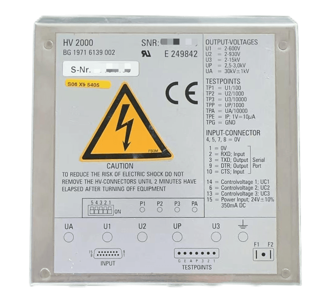 西门子 artis U中 c增强器及小高压