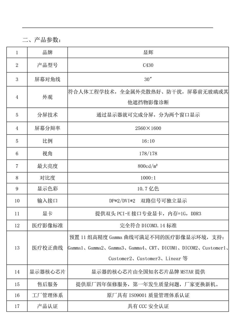 显辉C430 4MP 30寸一体双屏显示器 2