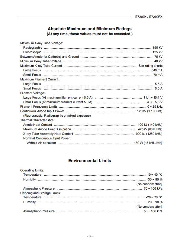 佳能（原东芝Toshiba）E7299X球管 3