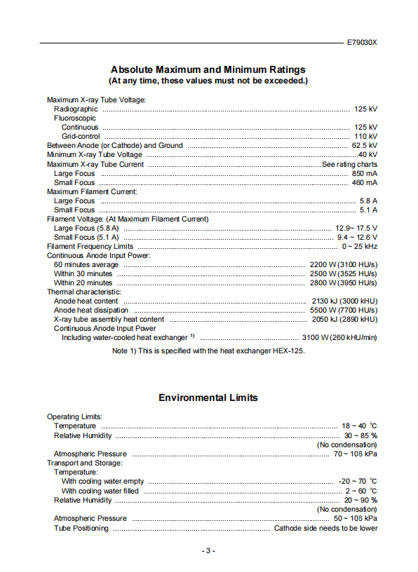 佳能（原东芝Toshiba）PE-E79030X球管 3