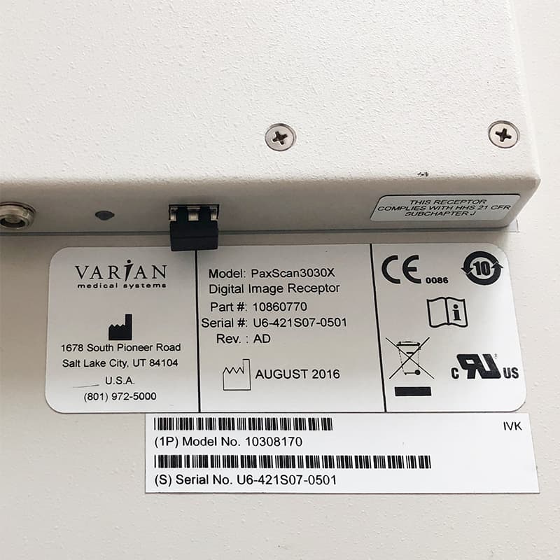  万睿视VAREX瓦里安PaxScan 3030X平板探测器 4