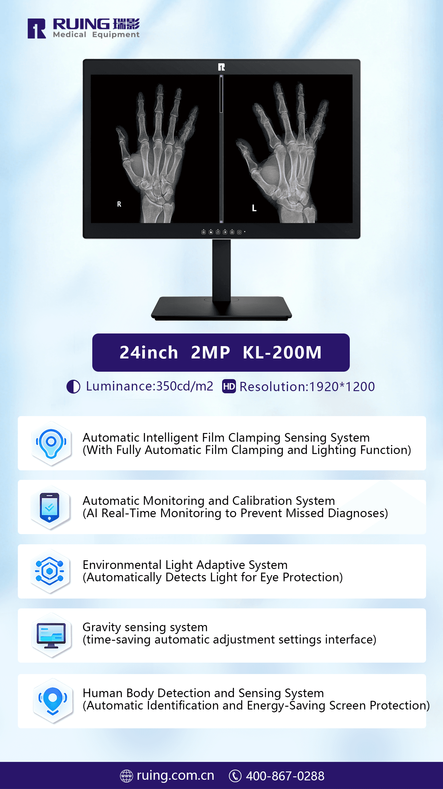 Provide the full range of RUING Medical Monitor.——Nanjing Weiqiu Technology Co., Ltd.