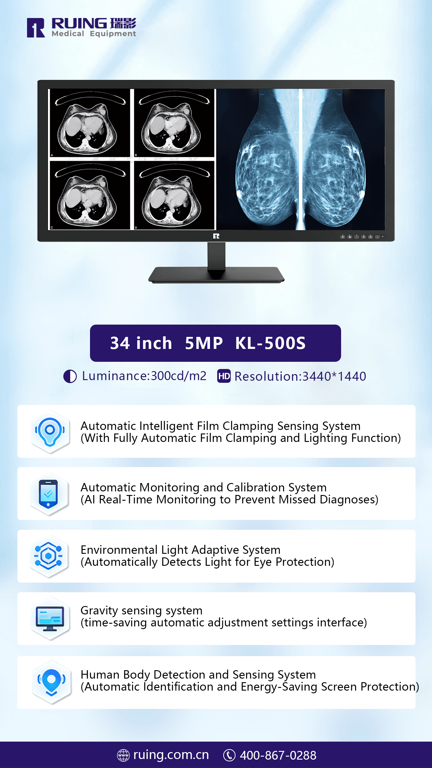 RUING Medical Monitor KL-500S 1